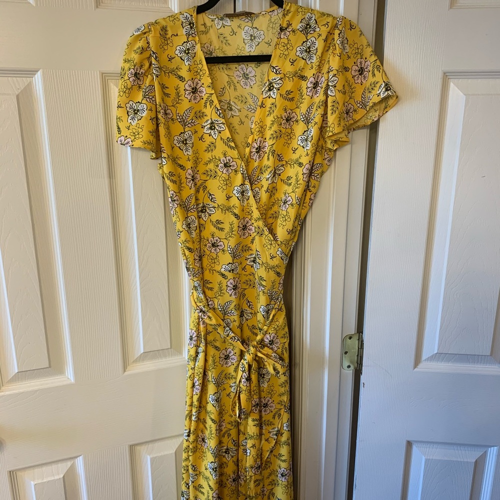 Loft Midi Wrap Dress